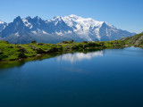 Beautiful Mountain and Lake Views on the Tour Du Month Blanc Trail